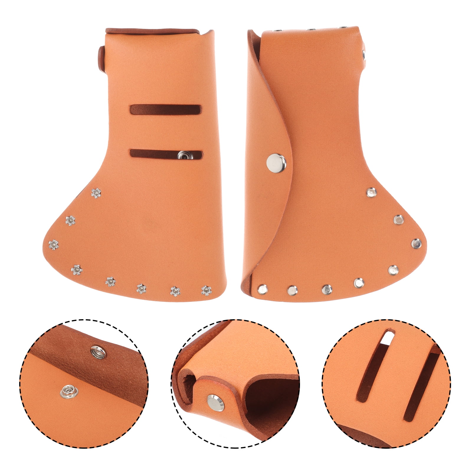 FOMIYES Hatchet Head Protect Cover Portable Orange Case for Safety 3Pcs