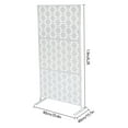thumbnail image 3 of Miumaeov Outdoor Privacy Screens Decorative Privacy Screen with Stand Free Standing Decor Metal Privacy Screen for Balcony Patio Garden Backyard Porch Metal Divider, 3 of 11