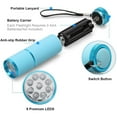 thumbnail image 4 of 6 Pack Rubber-Coated Mini Flashlights - with Straps, 9 LEDs, Portable, for Camping/Hiking/Indoor Use, Battery-Powered (AAA Not Included), 4 of 6