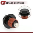 thumbnail image 6 of Unique Bargains 1 Set Oil Drain Plug for Toyota Tacoma Tundra Camry Corolla 4Runner Oil Pan Drain Bolt Screw Thread Repair No.9043012031 Red Metal Magnetic M12x1.25, 6 of 7