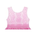 thumbnail image 4 of Girls Dress Flower Detailing Sequin Party Tulle Bow Tie Pink 2, 4 of 4