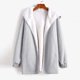 thumbnail image 4 of Pntutb Mujer Otoño/Invierno Color sólido Solapa Manga larga Cárdigan Chaqueta con capucha de felpa tops Rollbacks Pntutb Pntutb-4013, 4 of 9