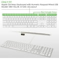 thumbnail image 2 of HSHDLDF Housse de Clavier Transparente pour Clavier Filaire USB iMac A1243 MB110LL/B, 2 of 7