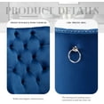 thumbnail image 6 of JESTOP Velvet Dining Chair Set of 2, Upholstered Tufted Dining Room Chair with Nailhead Trim, Solid Silver Plated Leg for Kitchen(Blue), 6 of 8