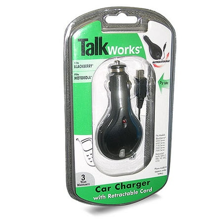 TalkWorks Retractable Wall Charger For Motorola Phones, 90105