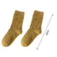 thumbnail image 6 of Dengjunhu 4 Pairs Women Fuzzy Fluffy Cozy High Elasticity Stockings Warm Soft Winter Plush Home Sleeping Socks, 6 of 7