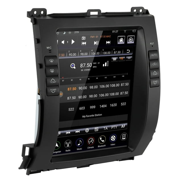 Reproductor de audio y vídeo Bluetooth Bling Bling Pantalla de navegación 10,4 pulgadas para Android Apto para Land Cruiser Prado 2002-2009