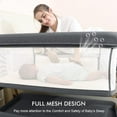 thumbnail image 6 of Angelbliss 3-in-1 Baby Bassinet, Bedside Sleeper & Rocking Bassinet for Newborns, 6-Level Adjustable Height, Portable Folding Crib with Wheels & Comfy Mattress, 6 of 8
