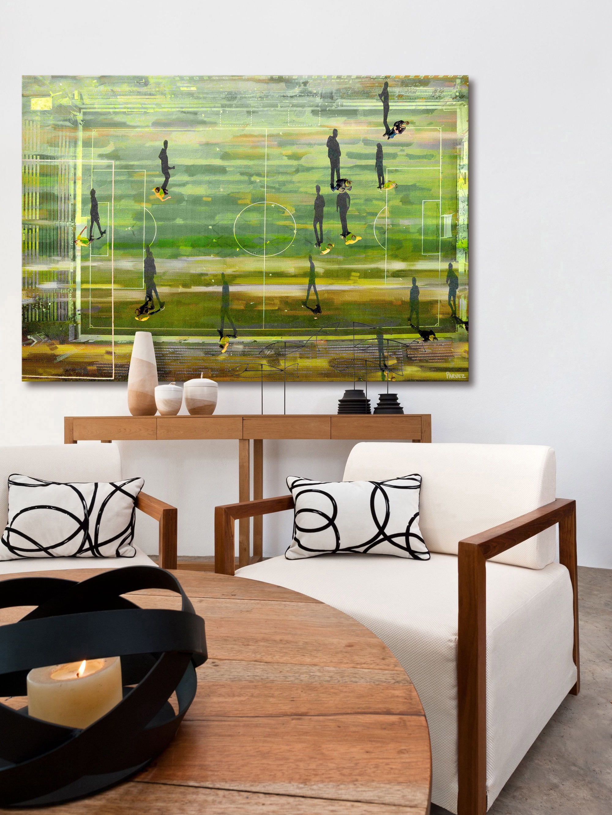 "Field Shadows" Painting Print on Wrapped Canvas
