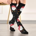 thumbnail image 5 of GZHJMY Christmas Compression Socks, Women Men Long Stocking (20-30mmHg), Travel Knee High Stockings for Athletic Sports,Running,Cycling,Nursing, 5 of 7