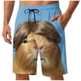 thumbnail image 2 of Xdegoge Novelty Swim Trunks for Men Quick Dry Funny Graphic Animal Board Shorts with Pockets Elastic Drawstring Waist Summer Beach Vacation Surfing Bathing Suits, 2 of 6