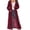 Red, variant on Long Cardigan Sweaters for Women,Solid Color Cardigan Sweater with Slit Large Pockets Long Thin Coat,XL,Red