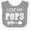 Heather and White, variant on Inktastic I Love My Pops with Arrow Boys or Girls Baby Bib