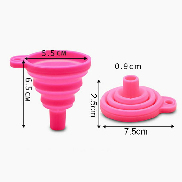 Diamond Embroidery Tools Multi-function Embroidery Accessories Convenient  Beads Large Capacity Round Funnel Diamond Painting Funnel Cross Stitch  Silicone Funnel PINK 