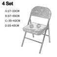 thumbnail image 2 of 4 Pcs Folding Chair Split Seat Cover Compatible with Party Wedding HomeP2025041100359, 2 of 5