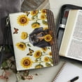 thumbnail image 4 of FOR U DESIGNS Dachshund Sunflower Butterfly Bible Cover Case with Shoulder Strap Leather Bible Covers for Men Size X-Large Washable Bible Case Bag Book Carrying Case Bible Accessories, 4 of 7