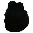 thumbnail image 4 of Diamond Embroidered Cuff Long Black Beanie - Lavender OSFM, 4 of 5