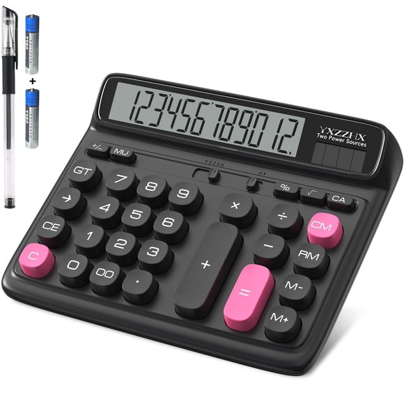Calculadora de escritorio yxzzhx con pantalla LCD extra grande de 12,7 cm