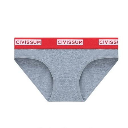 Wancir Womens Underwear Cotton Bikini Breathable Sport Low Rise Panty for Women