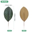 thumbnail image 3 of Paquete de 30 hojas artificiales, hoja verde falsa con tallos para DIY 9x23cm, 3 of 7