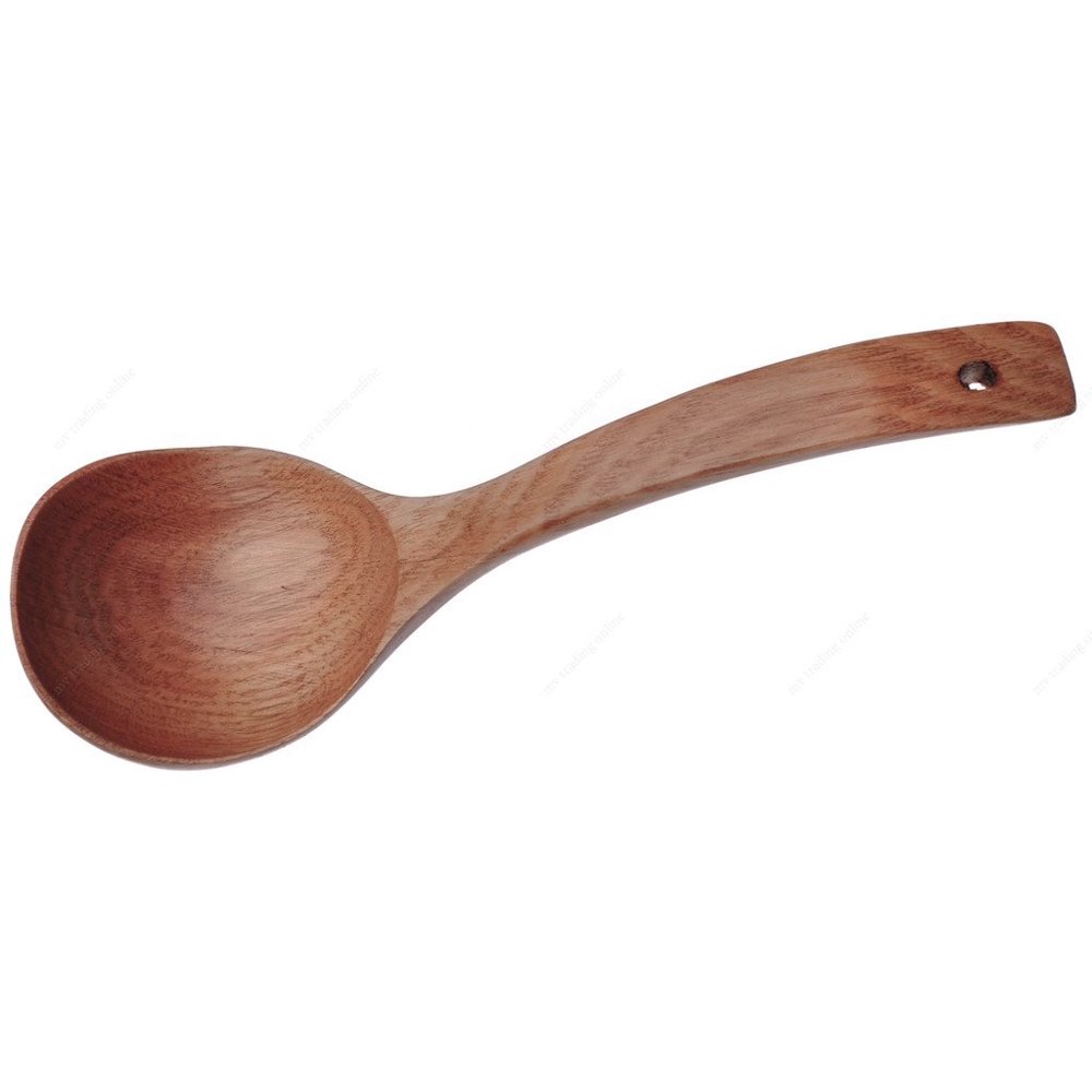 M.V. Trading 900280 Burnished Wooden Soup Ladle Ultensils, 10½ Inches