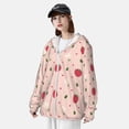 thumbnail image 3 of Lsque Strawberry UPF 50+ Lightweight Sun Protection Men's Women's Long Sleeve Shirt, Hoodie Performance -Small, 3 of 9
