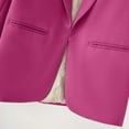 thumbnail image 3 of Womens Blazer Elegant Business Office Jacket Casual Open Front Long Loose Notched Lapel Long Sleeve Work Button Down Cardigan Hot Pink M, 3 of 5