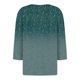 thumbnail image 4 of Camiseta de Mujer Camiseta Estampado Botón Manga 3/4 Diario Fin de Semana Moda Básico Cuello en V Top Regular Verde/L, 4 of 5