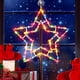thumbnail image 4 of Luces decorativas con siluetas de ventanas navideñas, copos de nieve y estrellas iluminados, 4 of 5