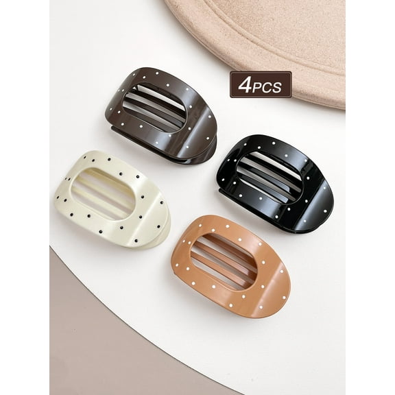 Fashionable Retro Oval Hair Clip for Women 1/4pcs Ladies Hair Grips Gift Recommendation Hair Accessories