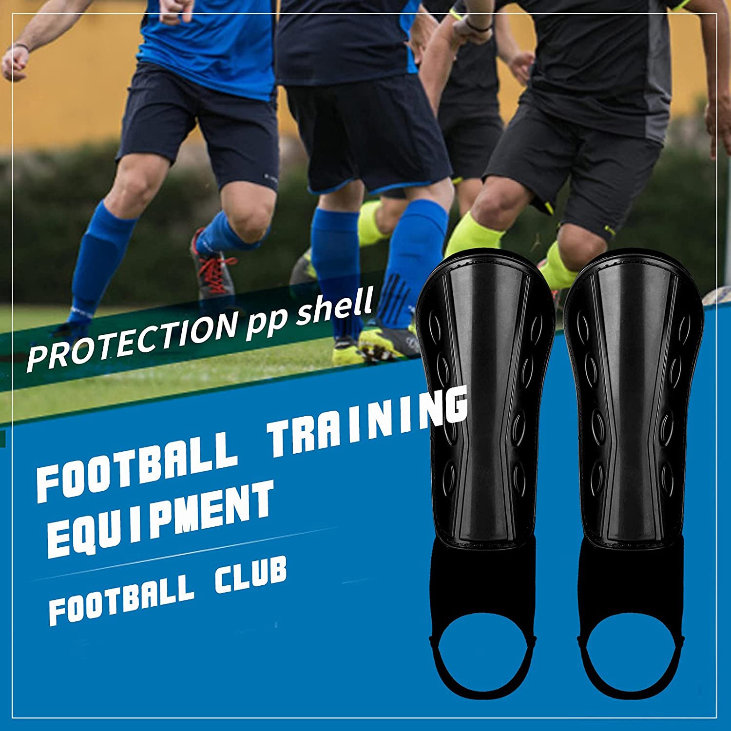 Protège-tibias Football – Paire De 2 Avec Poche élastique – Confortables Et Respirants – Pour Hommes, Femmes, Enfants