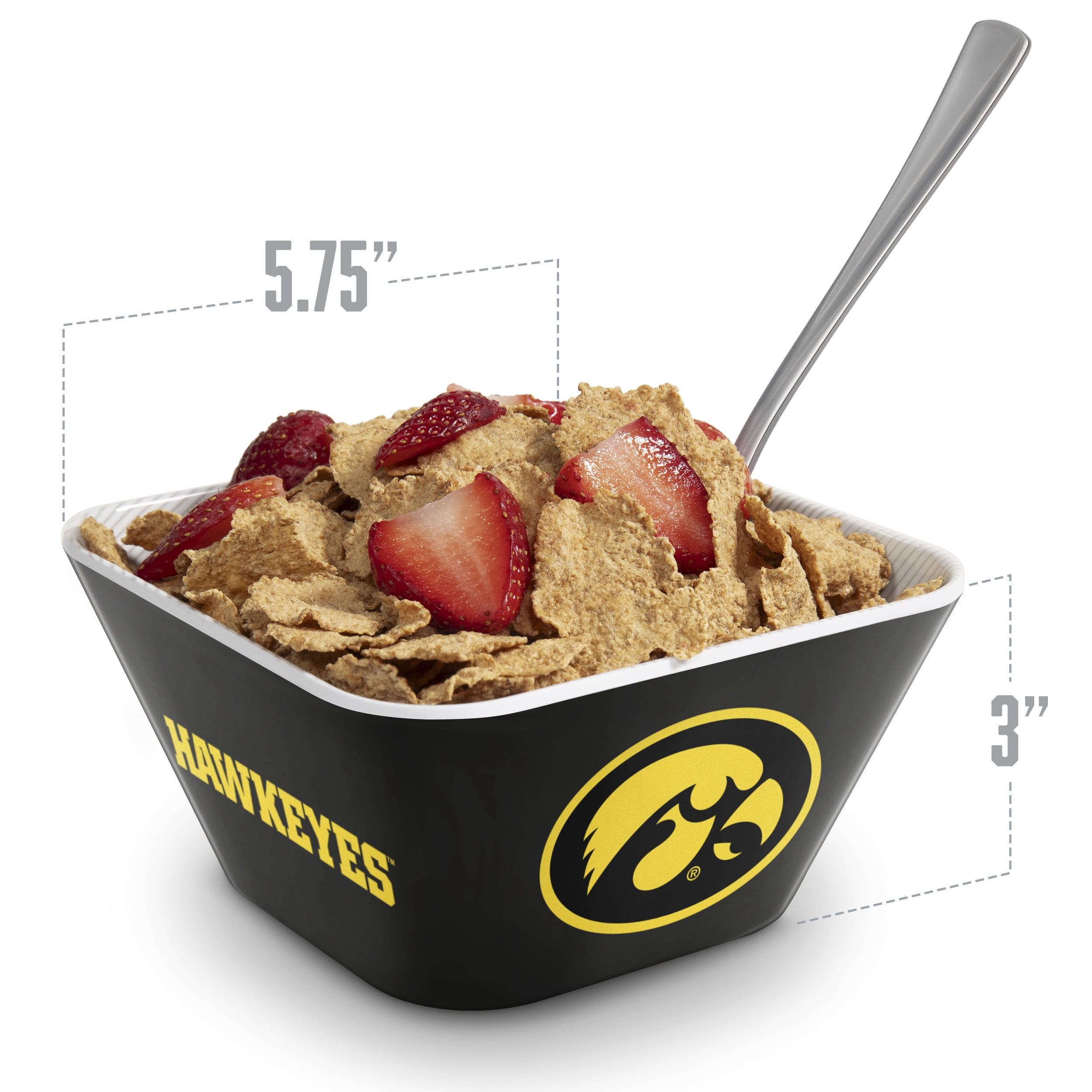 YouTheFan NCAA Iowa Hawkeyes Small Snack Bowl