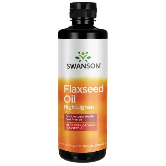 Swanson Flaxseed Oil High Lig (Omegatru) 16 fl Ounce (473 ml) Liquid