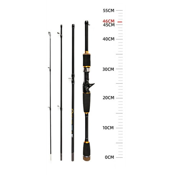 1.8/2.1m Carbon Fiber Lure Fishing Rod ML Travel Spinner Baitcasting Pole