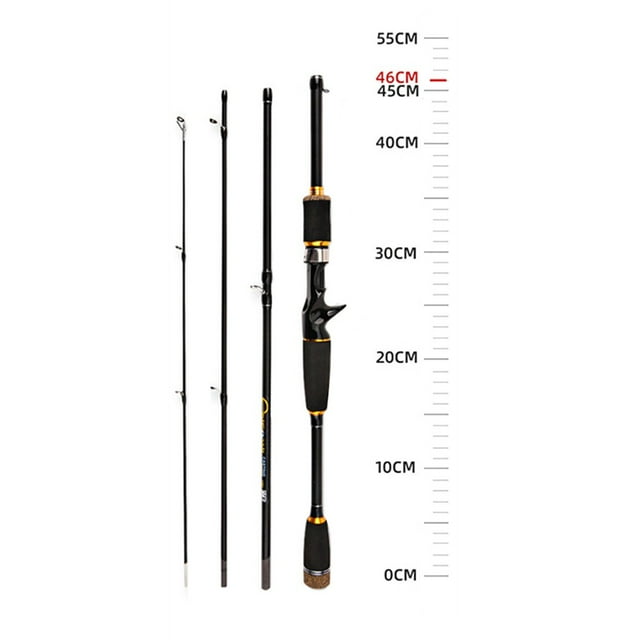 Lefu 1.8/2.1m Carbon Fiber Lure Fishing Rod ML Travel Spinner Baitcasting Pole