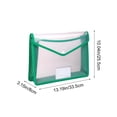 thumbnail image 3 of Homekingdee A4 Plastic Document Pouch with Reinforced Edges - Transparent Snap-Closure Waterproof and Dirtproof File Bag for Office Documents Organization, 3 of 6