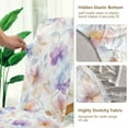 thumbnail image 5 of Yayeee 2 Pack Dining Chair Covers Stretch Parson Chairs Slipcovers Seat Protector, Purple Flower Pattern, 5 of 6