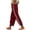 Wine, variant on Kezqiaxn Casual Pants for Women Stretchy Drawstring Elastic Waist Casual Loose Pants with Pockets Plus Size Fashion