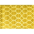 thumbnail image 1 of Ahgly Company Indoor Rectangle Trellis Yellow Modern Area Rugs, 4' x 6', 1 of 4