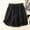 Black, variant on BKQCNKM Linen Shorts for Women, Gauze Shorts for Women, Flowy Shorts for Women, Casual Elastic Waisted Cotton Shorts with Pockets, Lounge Shorts Women, Brown 3XL