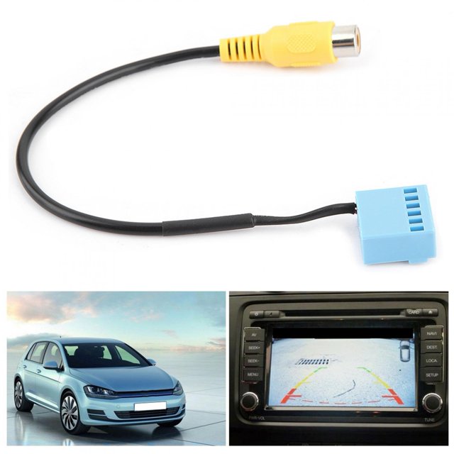 Keenso 1Pcs Car Rear View Camera Adapter Cable For MK5 MK6 B6 Touran SE