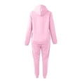 thumbnail image 7 of Fgvctg 2 Piece Sets for Women Fall Sweatsuits Fashion Jogger Sweatpant Comfy Fleece Tracksuit Oversized Sweatshirt Lounge Hoodie with Pockets Pink S, 7 of 7