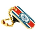 thumbnail image 2 of Military U.S. Coast Guard Dog Tag Key Chain Enamel Lapel Pin, 2 of 8