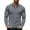 Gray, variant on WTOBBY Men's Casual Long Sleeve Polo Shirt with Loose Lapel Collar, Ribbed Texture, and Relaxed Fit for Everyday Comfort Wear Breathable Top ,Army Green L