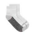 Fruit of the Loom Dual Defense Ankle Socks for Boys, White, Sizes 92.5