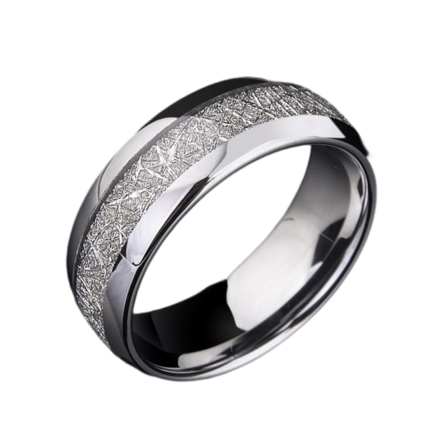 Qarigey Anillo de acero inoxidable, joyería, anillos delicados, accesorio decorativo para boda, fiesta de compromiso, trabajo diario Ropa, zapatos y accesorios Miscelánea Plata Talla 6 Qarigey AP014615-09