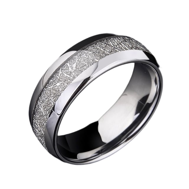 Qarigey Anillo de acero inoxidable, joyería, anillos delicados, accesorio decorativo para boda, fiesta de compromiso, trabajo diario Ropa, zapatos y accesorios Miscelánea Plata Talla 6 Qarigey AP014615-09