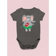 thumbnail image 3 of Elephant Holding A Book Bodysuit Infant -Image by Shutterstock,  Newborn, 3 of 4