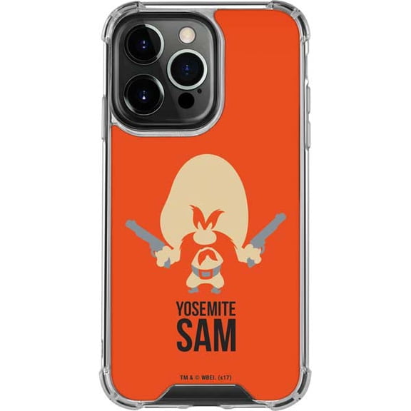 Skinit Looney Tunes Yosemite Sam Identity iPhone 15 Pro Clear Case