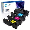 thumbnail image 1 of Lxtek Cartucho De Tóner Compatible De Repuesto Para Dell 1250 810Wh C5Gc3 Xmx5D Wm2Jc Para Usar Con Impresora 1250C C1760Nw C1765Nfw C1765Nf 1350Cnw 1355Cn 1355Cnw (Negro Cian Magenta Amarillo 4 Unida, 1 of 1